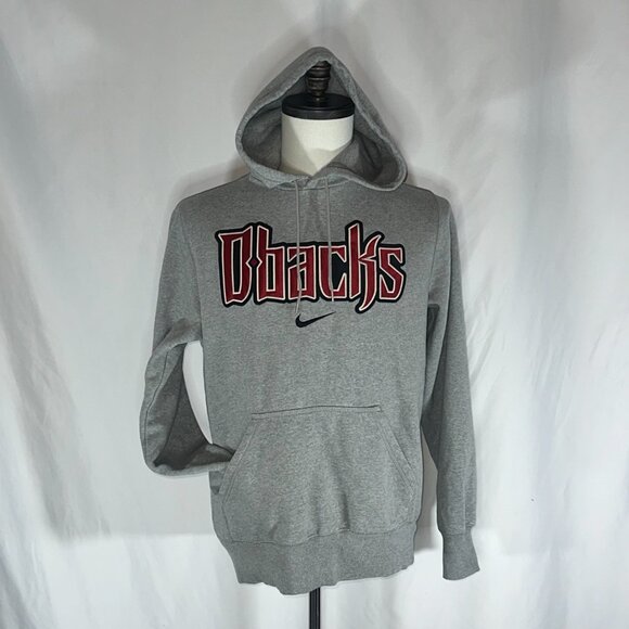 Arizona Diamondbacks Nike Center Swoosh Hoodie Medium MLB Baseball DBacks Grey - Picture 1 of 10